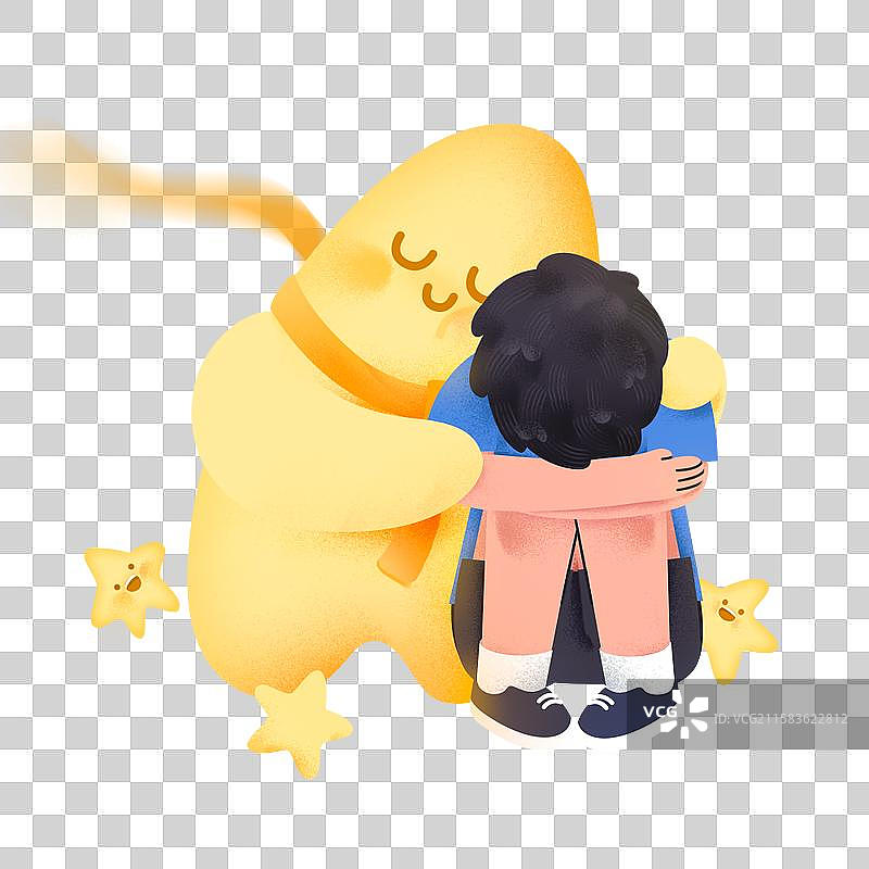 感恩关爱星星善意拥抱爱心图片素材