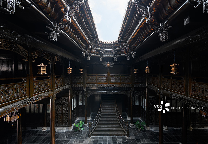 远安龙仰书院高安楼图片素材