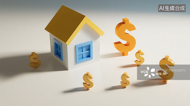 【AI数字艺术】房产投资收益楼盘楼市升值空间图片素材