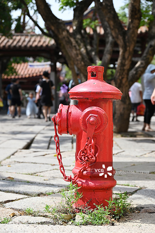 泉州开元寺里的消防栓图片素材