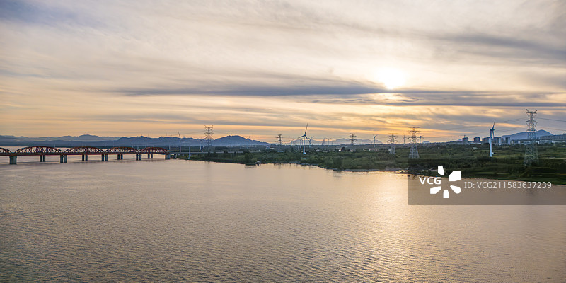 京包高速铁路官厅水库特大桥图片素材