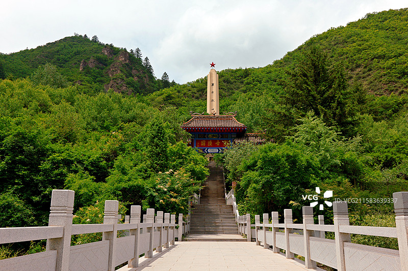 兰州解放战役烈士纪念碑图片素材