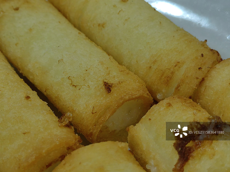 顺德炸牛奶小吃美食图片素材