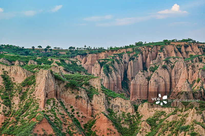 陕西榆林麻黄梁黄土地质公园图片素材