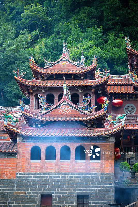 福建省泉州市安溪县清水岩古色古香的中式寺庙图片素材