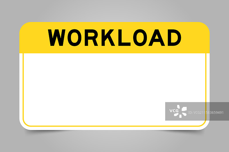 带有黄色标题的标签横幅图片素材