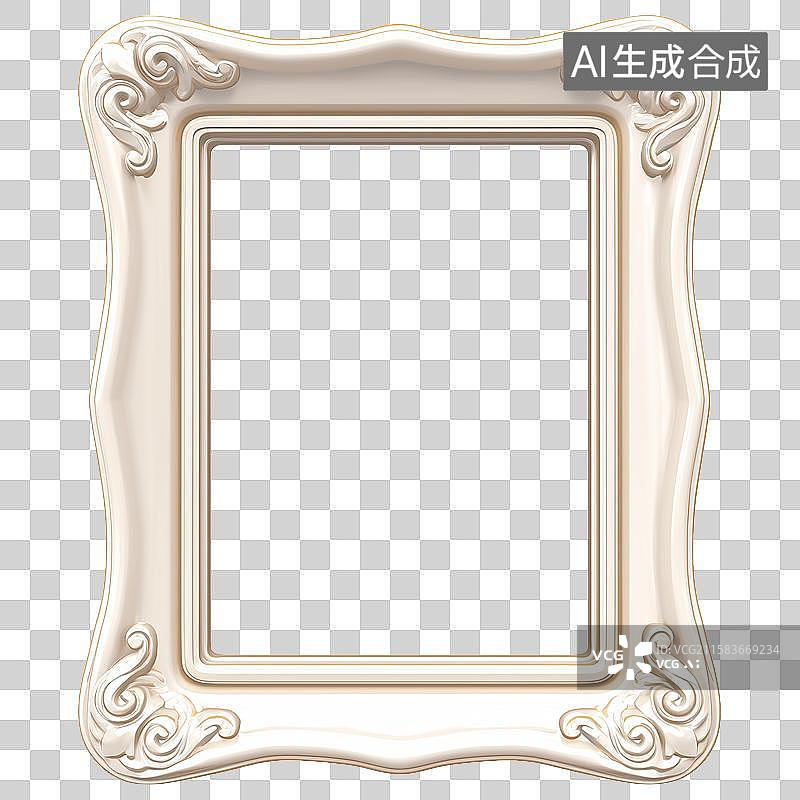 【AI数字艺术】3D风格旅行主题之相框元素图片素材