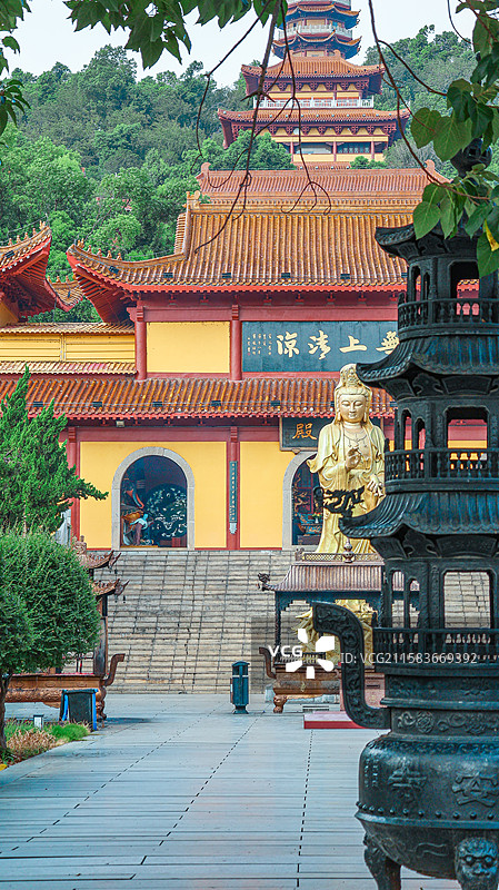 岳阳圣安寺景区图片素材