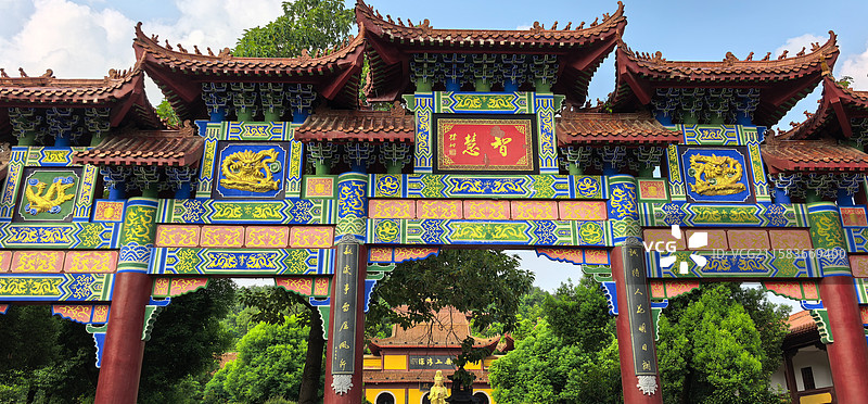 岳阳圣安寺景区图片素材