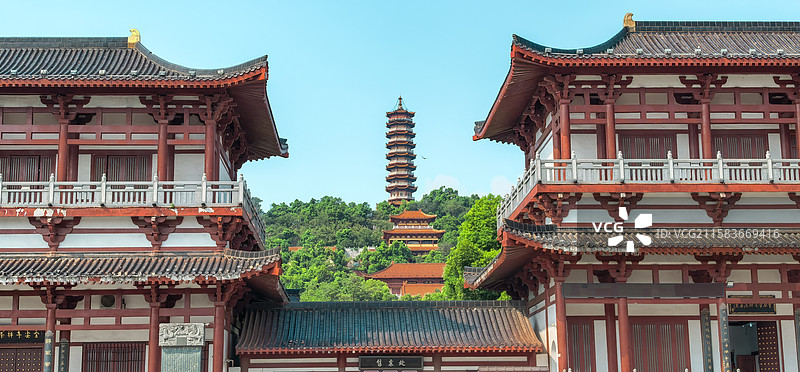 岳阳圣安寺景区图片素材