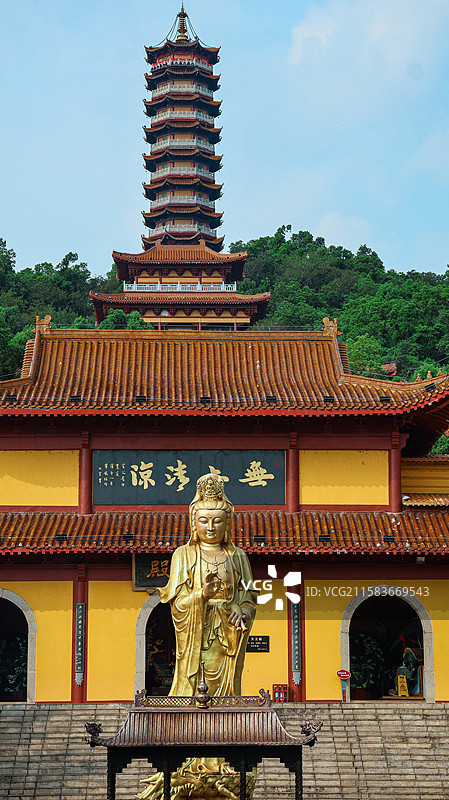 岳阳圣安寺景区图片素材