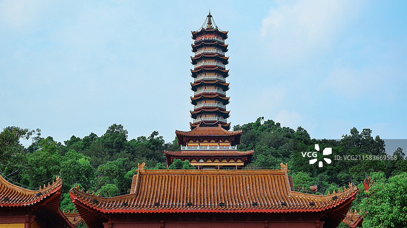 岳阳圣安寺景区图片素材