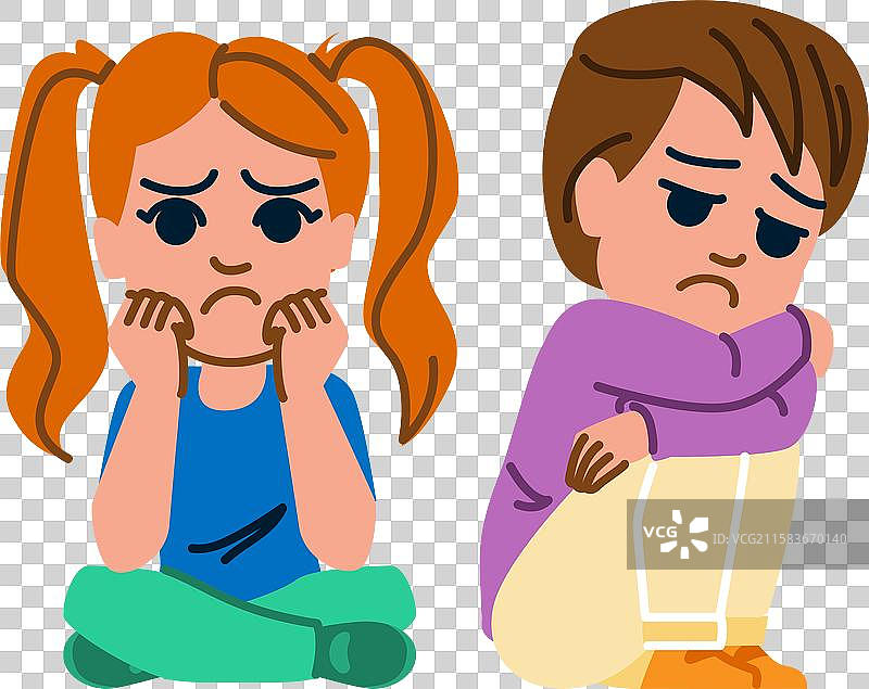 孤独无友的孩子图片素材