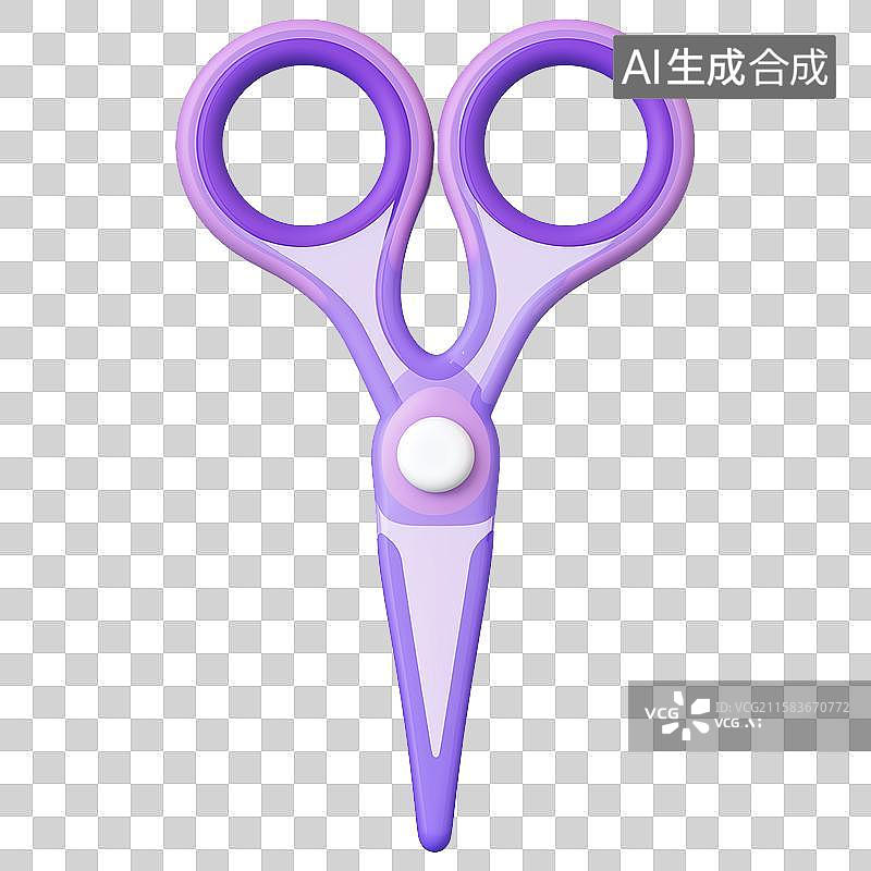 【AI数字艺术】3D风格之剪刀元素图片素材