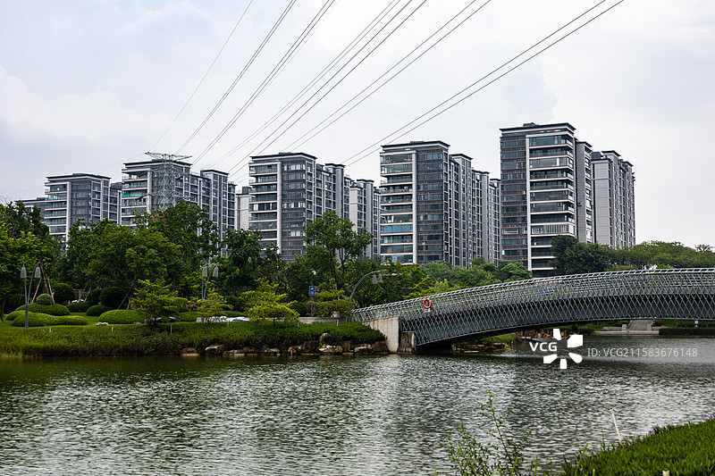 佛山狮山镇博爱湖公园图片素材