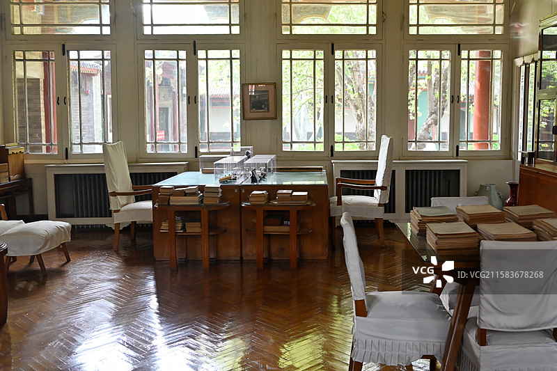 郭沫若纪念馆（郭沫若故居） 办公室原状图片素材