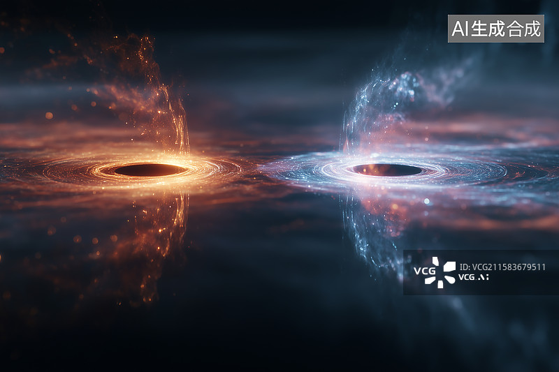 【AI数字艺术】数字波浪发光粒子光流抽象可视化图片素材