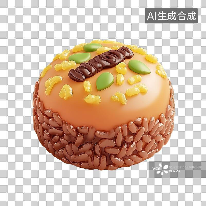 【AI数字艺术】盖饭三维美食元素图片素材
