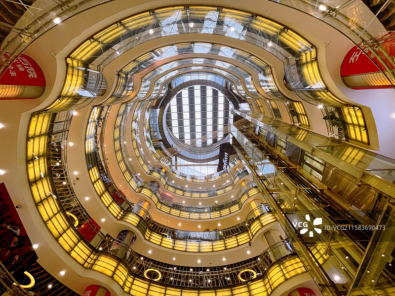西单大悦城内部结构图片素材