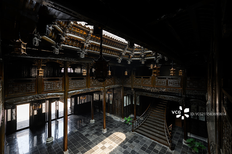 徽派建筑远安龙仰书院高安楼图片素材