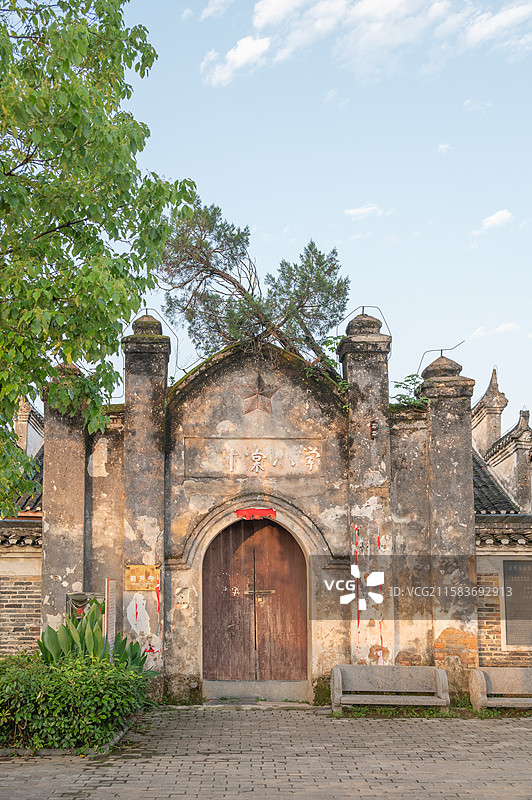 江永县 上甘棠小学 古村落图片素材