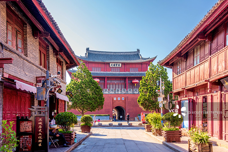 中国云南大理巍山古城拱辰门图片素材