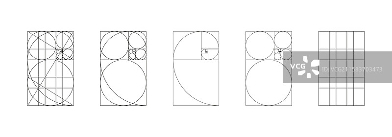黄金比例模板法 黄金分割 fi图片素材
