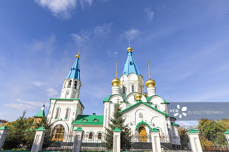 俄罗斯布拉戈维申斯克(海兰泡)报喜大教堂图片素材