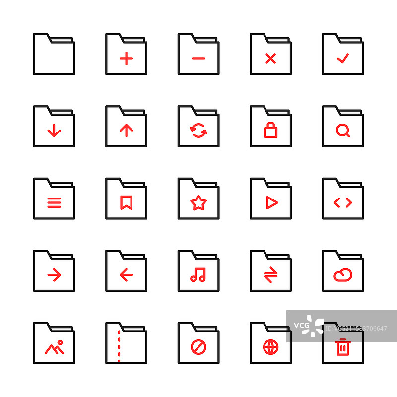 文件夹图标集 文件夹图标图片素材