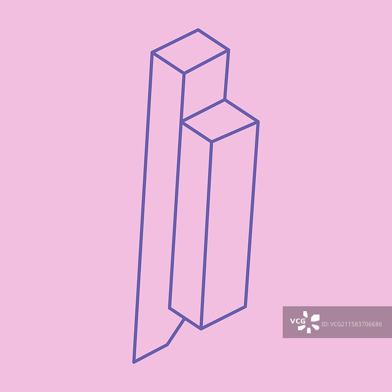 不可能的形状光学错觉图形图片素材