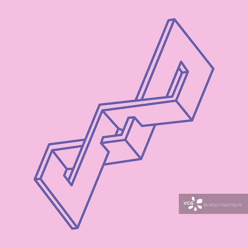 不可能形状的视觉错觉图形图片素材