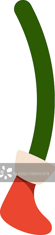 圣诞红鞋中的腿图片素材