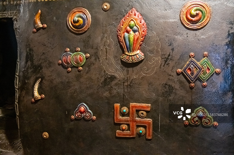 西藏日喀则萨迦县萨迦寺风光图片素材