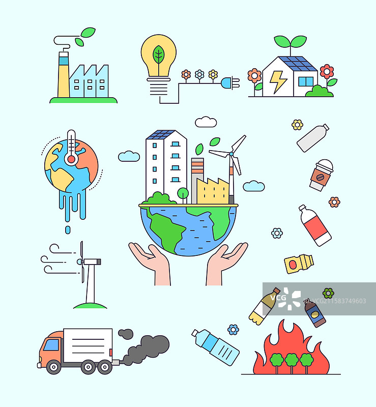 插图，环境，世界环境日图片素材