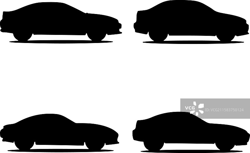 汽车剪影图片素材