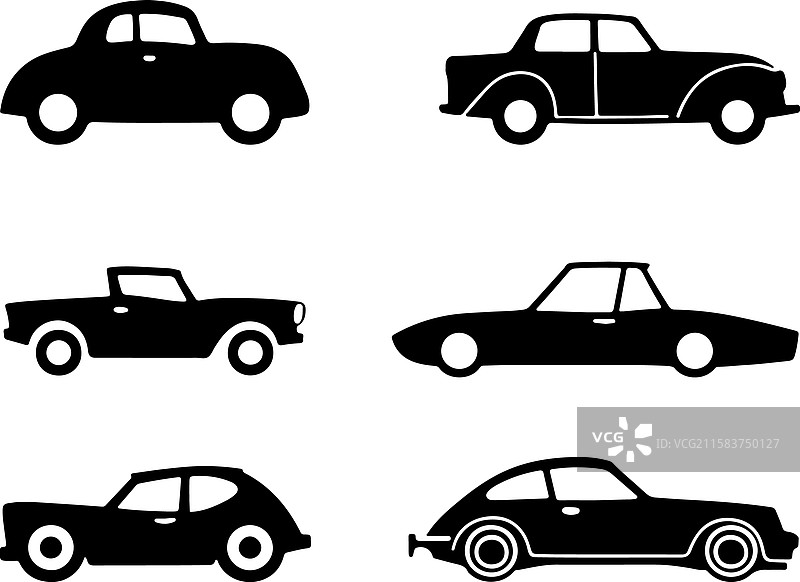 汽车剪影图片素材