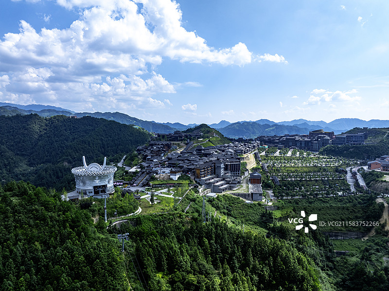 贵州黔东南西江千户苗寨图片素材