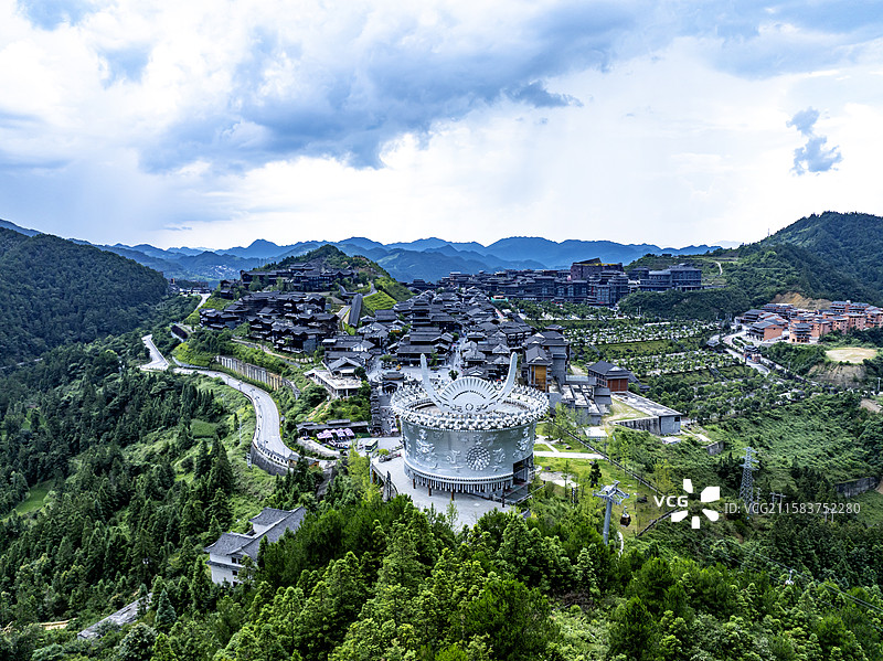 贵州黔东南西江千户苗寨图片素材