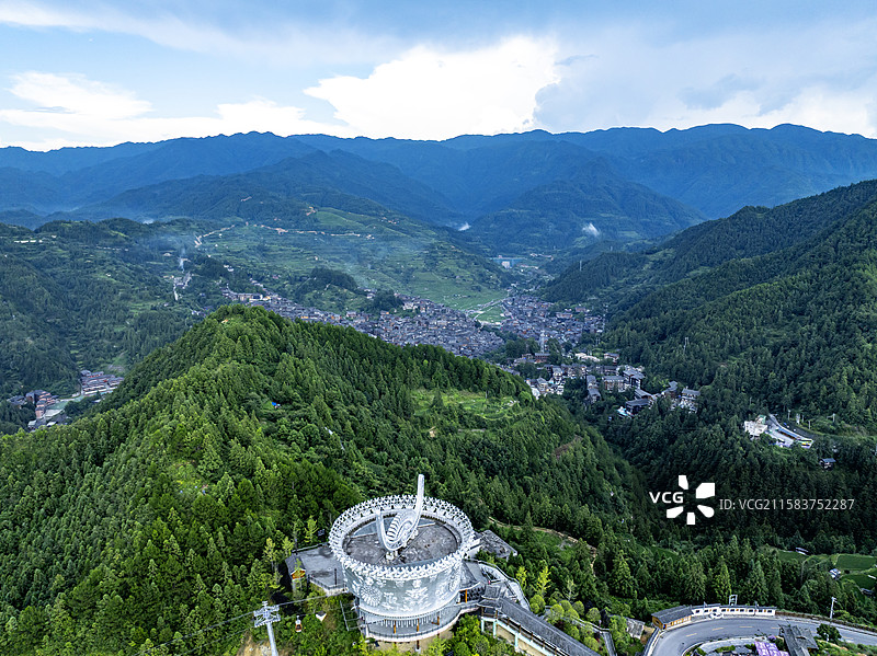 贵州黔东南西江千户苗寨图片素材