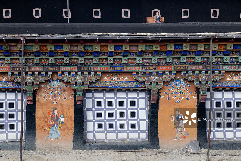 西藏日喀则萨迦县萨迦寺风光图片素材