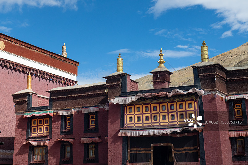 西藏日喀则萨迦县萨迦寺风光图片素材