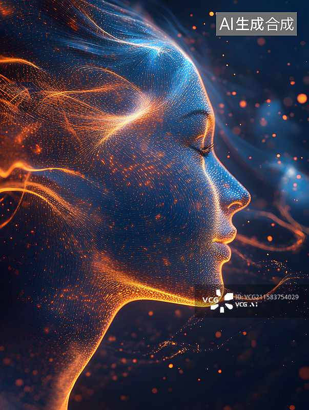 【AI数字艺术】抽象人脸涂鸦性格脸谱，色彩创作图片素材