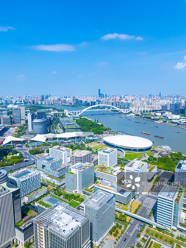 航拍上海世博园区图片素材