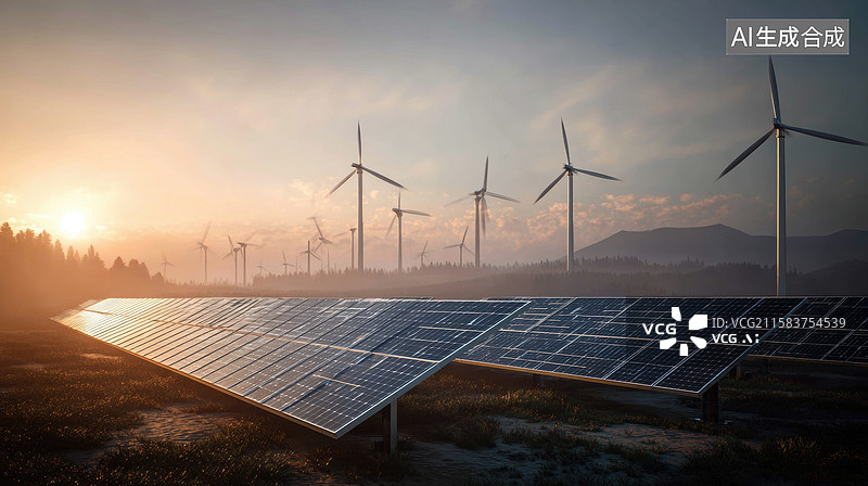【AI数字艺术】绿色能源图片素材