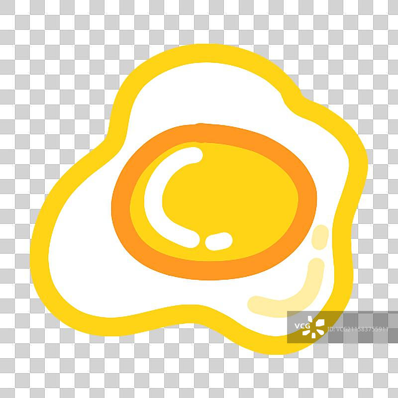 煎蛋可爱小元素图片素材