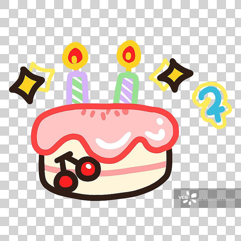 蛋糕可爱小元素图片素材