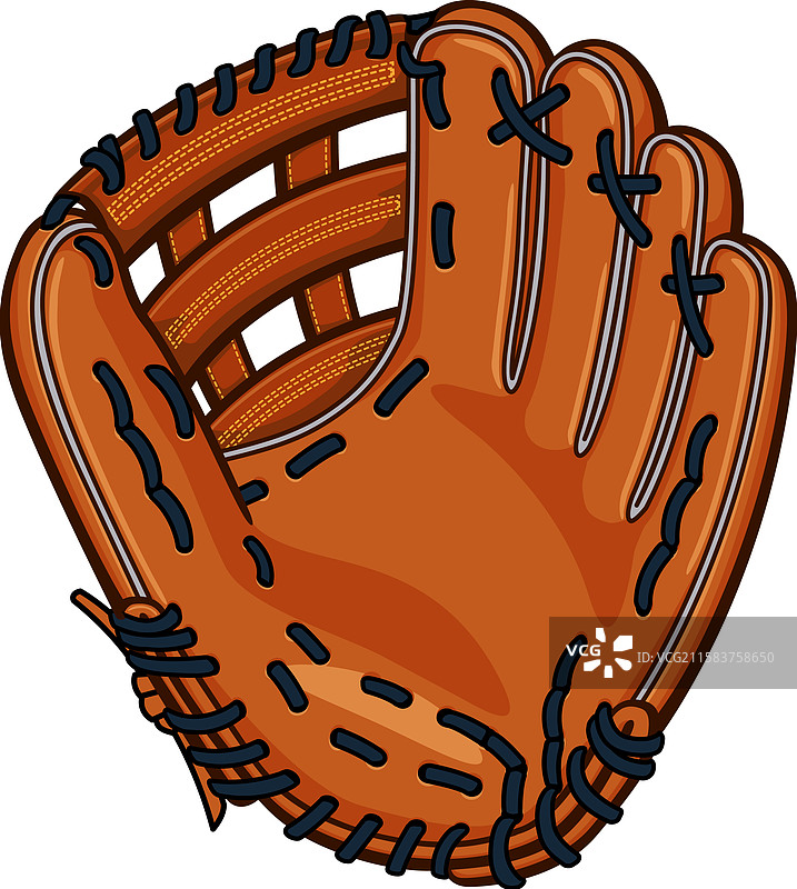 经典皮革棒球手套图片素材