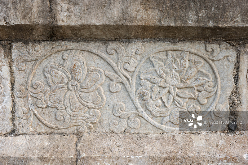 凤阳故宫午门雕刻与城墙砖图片素材