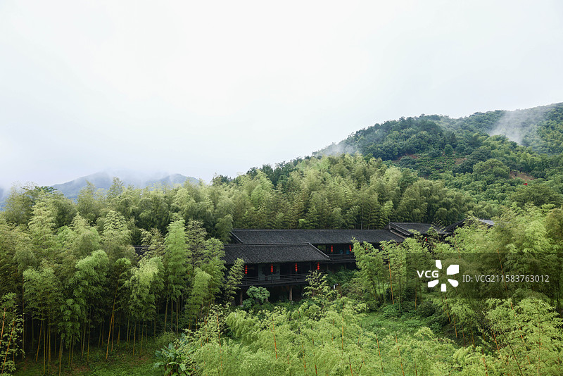 湖州长兴第一座皇家茶厂大唐贡茶院图片素材
