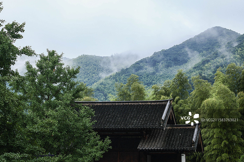湖州长兴第一座皇家茶厂大唐贡茶院图片素材